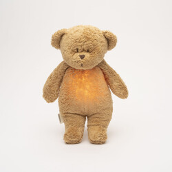Moonie Peluche sonore et veilleuse 2.0 - Ourson Cappuccino