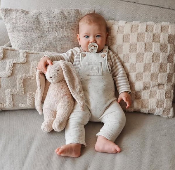 Moonie Peluche sonore et veilleuse 2.0 - Lapin Rose