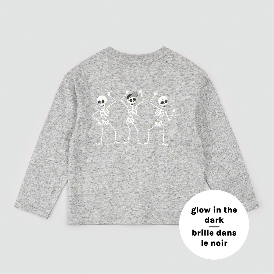Miles the label T-shirt à manches longues avec squelettes phosphorescents