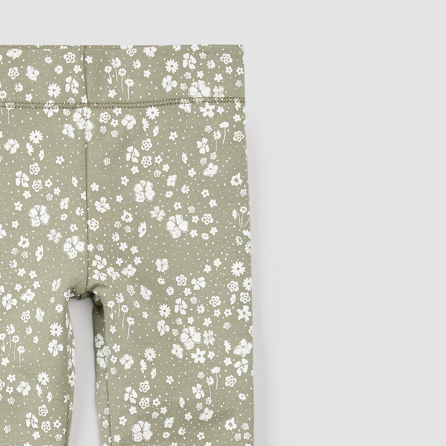 Miles the label Leggings sauge à imprimé floraux