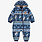 Souris Mini Blue fleece one-piece with patterns (0-3m/2-3y)