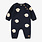 Souris Mini Navy blue knit one-piece (0-3m/12-18m)