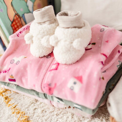 Souris Mini Cream sherpa slippers