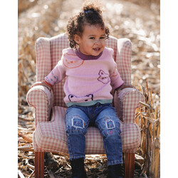 Deux Par Deux Jeans avec broderies - Denim