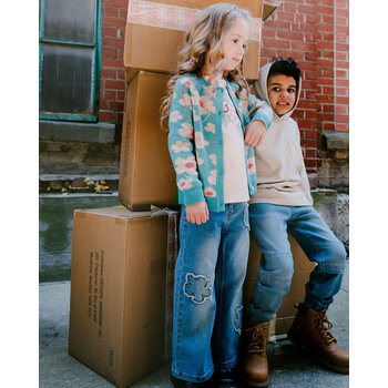 Deux Par Deux Jeans à jambre large - Denim