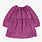 Souris Mini Purple dress with a floral pattern (6-9m/2-3y)