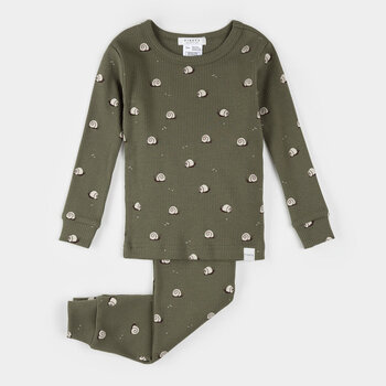 Petit Lem Ensemble pyjama verte à imprimé d'escargots