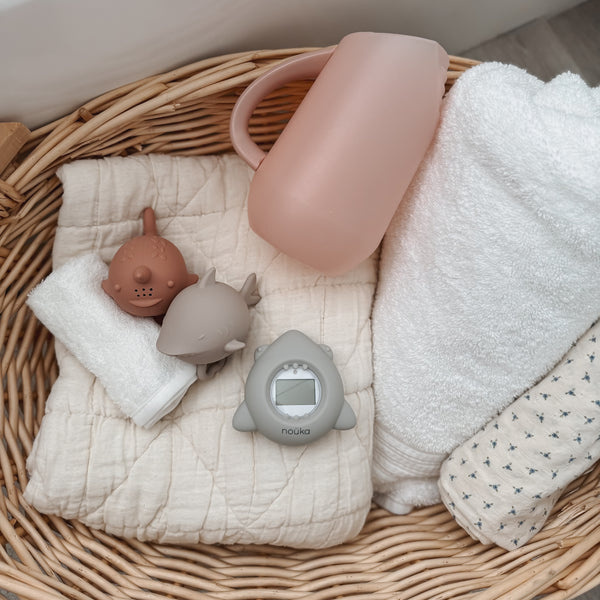 Ñouka Thermomètre de sécurité pour le bain - Shark light storm