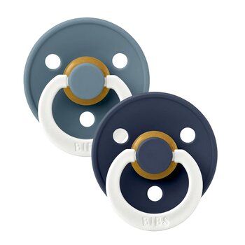 Bibs Ensemble de 2 suce 6-18 mois en latex - Petrol glow/Deep space glow