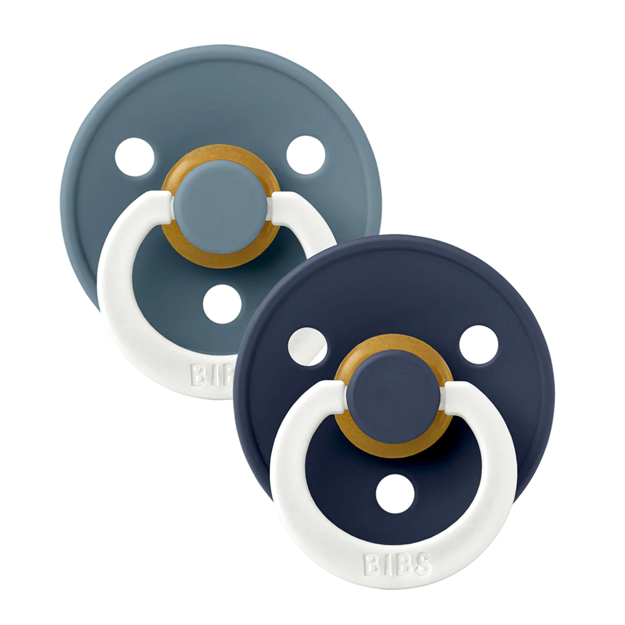 Bibs Ensemble de 2 suce 6-18 mois en latex - Petrol glow/Deep space glow