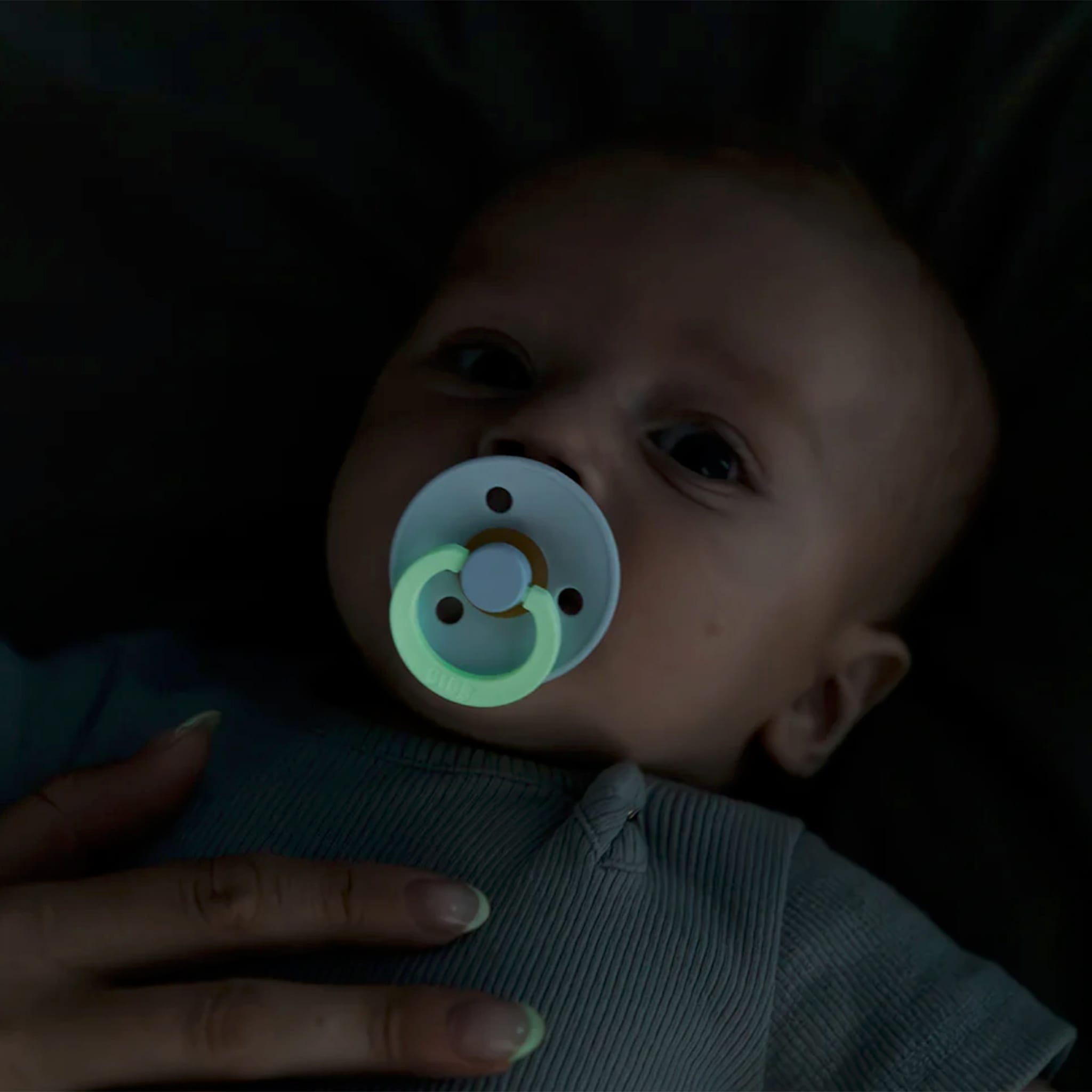 Bibs Ensemble de 2 suce 6-18 mois en latex - Petrol glow/Deep space glow