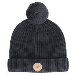 Calikids Tuque bébé pompon - Black ink
