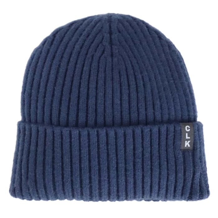 Calikids Tuque en tricot soft touch côtelé - Blue