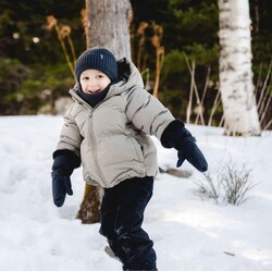 Calikids Tuque en tricot soft touch côtelé - Blue