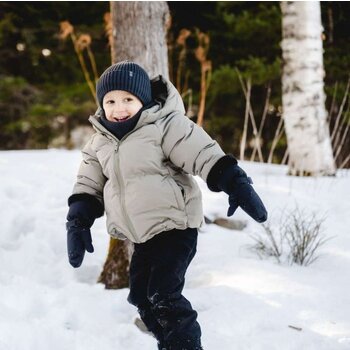 Calikids Tuque en tricot soft touch côtelé - Blue