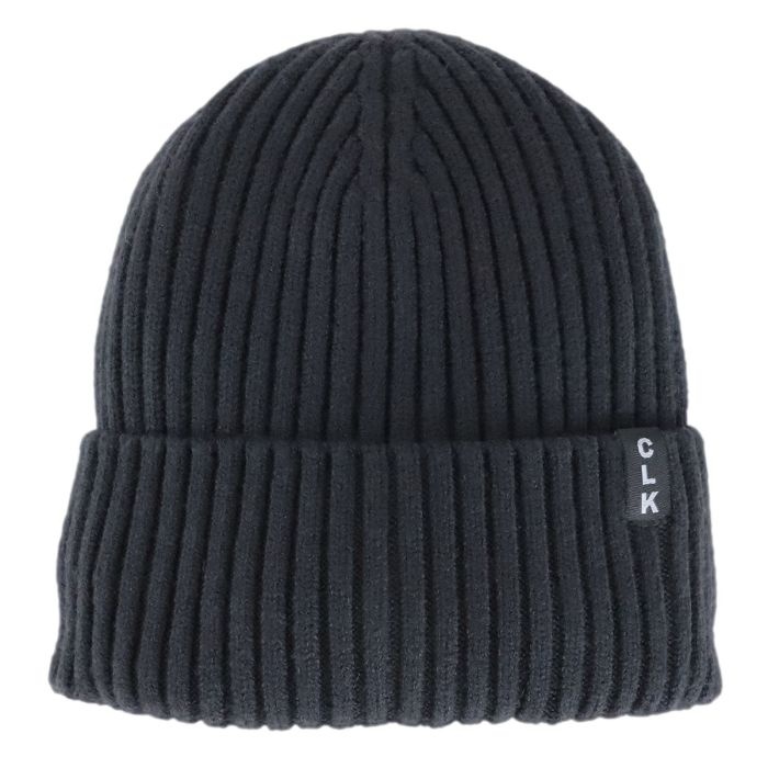 Calikids Tuque en tricot soft touch côtelé - Black ink