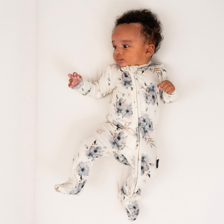 Belan . J Dormeuse à fermeture éclair - Floral givré