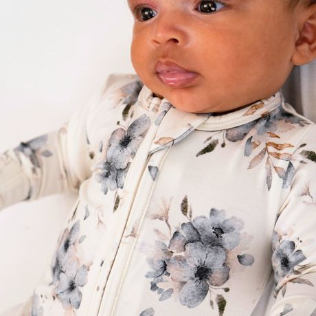 Belan . J Dormeuse à fermeture éclair - Floral givré