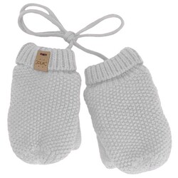 Calikids Mitaine en tricot soft touch - White