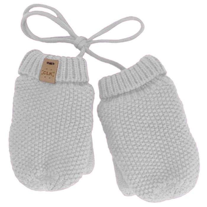 Calikids Mitaine en tricot soft touch - White