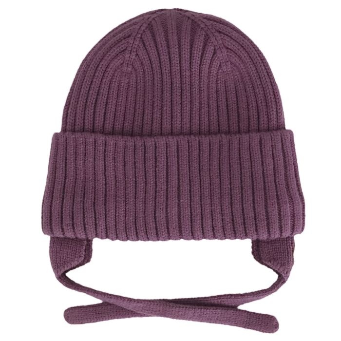 Calikids Tuque en tricot soft touch cordes - Orchid