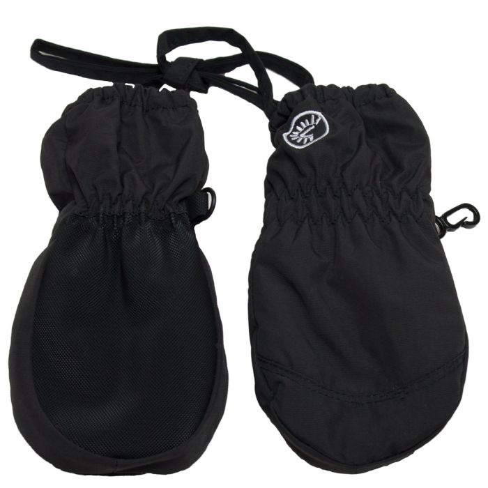 Calikids Mitaine bébé cordon sans pouce - Black