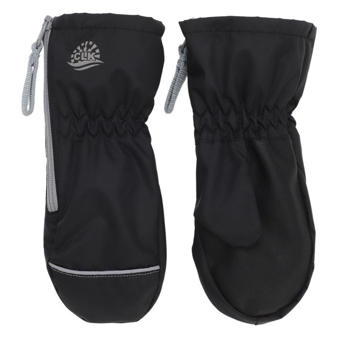 Calikids Mitaine mi-saison zip coté pouce - Black