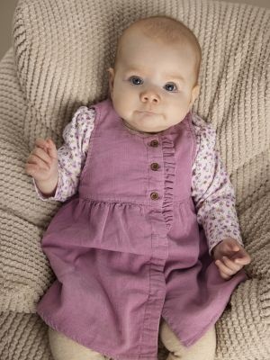 minymo Robe en corduroy avec doublure - Mauve orchid