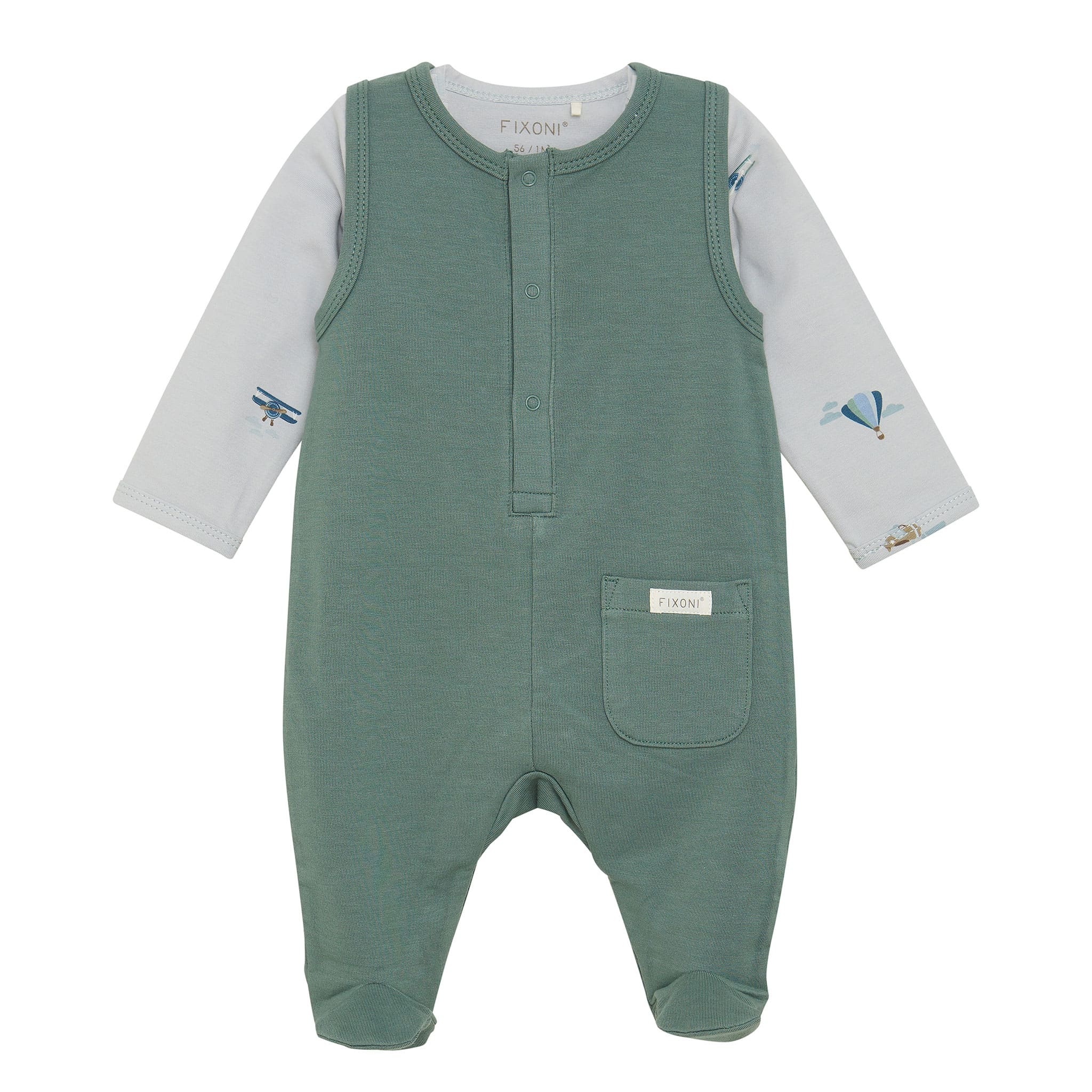 Fixoni Ensemble cache-couche barboteuse - Laurel Wreath