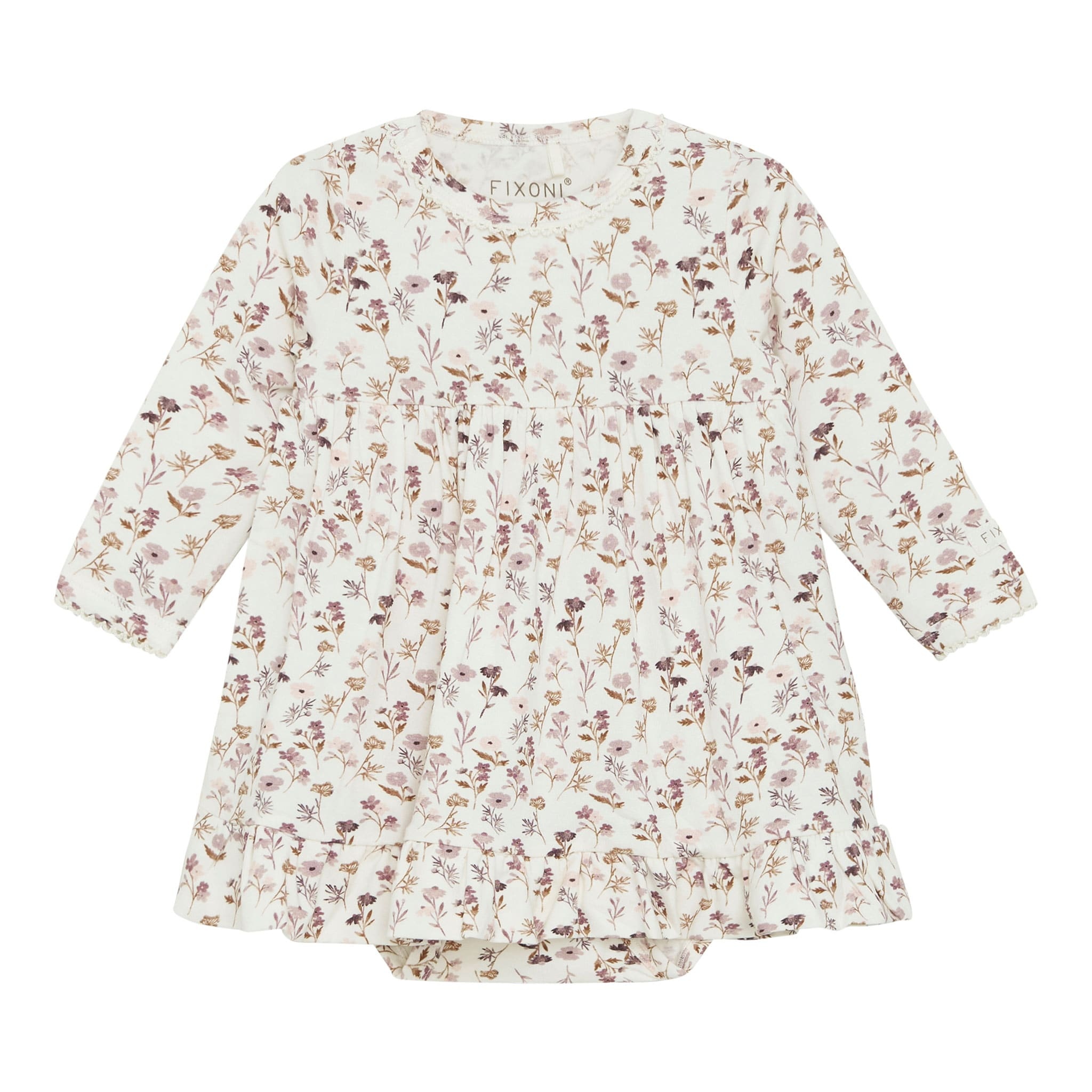 Fixoni Robe cache-couche à imprimé de fleurs - Violet ice