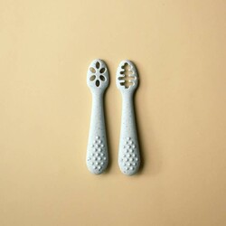 Minika Ensemble de cuillère d'apprentissage - Ice