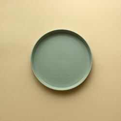 Minika Assiette en paille de blé - Sage (nouvelle version)