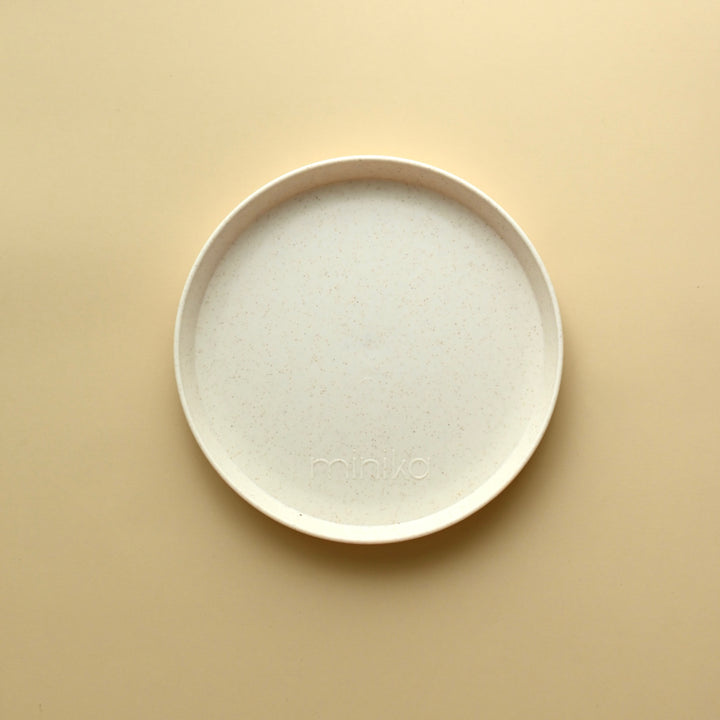 Minika Assiette en paille de blé - Shell (nouvelle version)