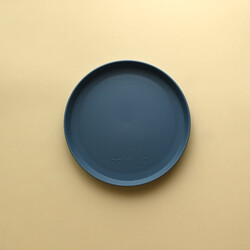 Minika Assiette en paille de blé - Indigo (nouvelle version)