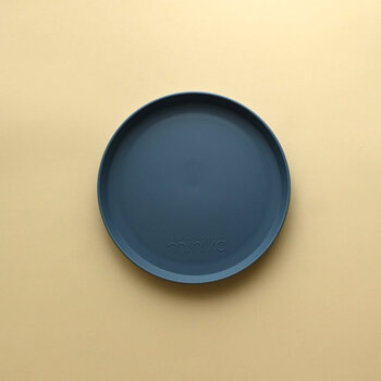 Minika Assiette en paille de blé - Indigo (nouvelle version)