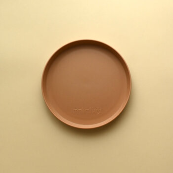 Minika Assiette en paille de blé - Almond (nouvelle version)