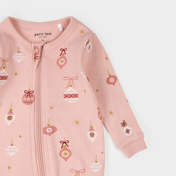 Petit Lem Ornaments Print on Rose Sleeper