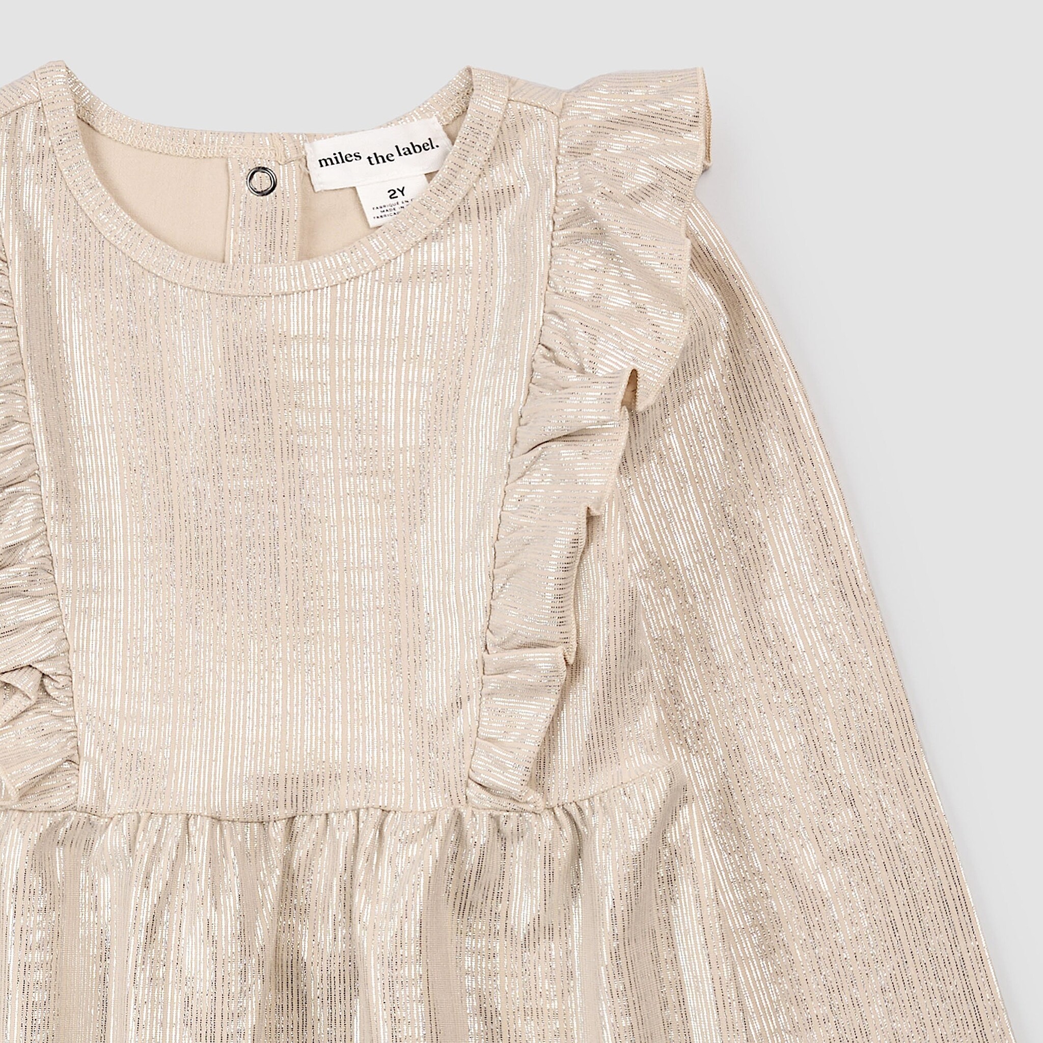 Miles the label Robe à volants - Or