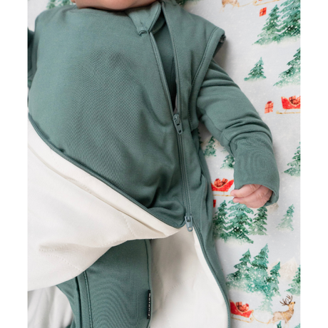 Belan . J Sac de couchage 1.0 TOG en bambou - Leafy green