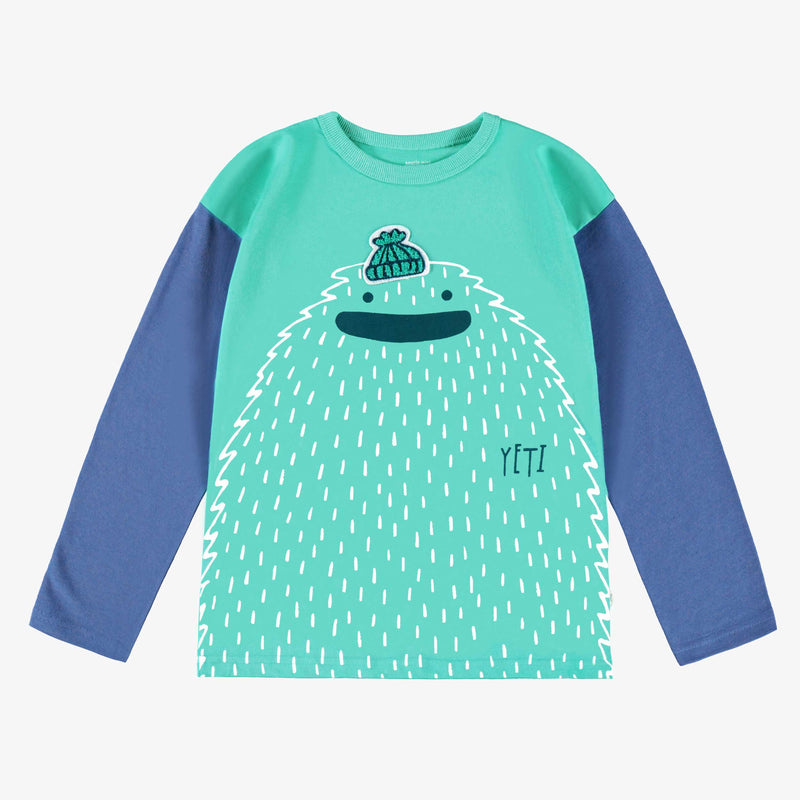 Souris Mini T-shirt turquoise avec illustration