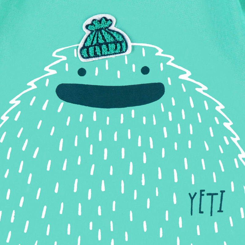 Souris Mini T-shirt turquoise avec illustration