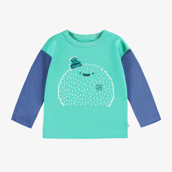 Souris Mini T-shirt turquoise avec illustration