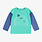 Souris Mini T-shirt turquoise avec illustration