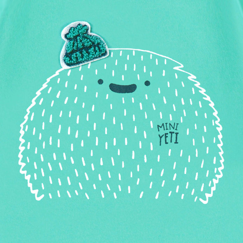 Souris Mini T-shirt turquoise avec illustration