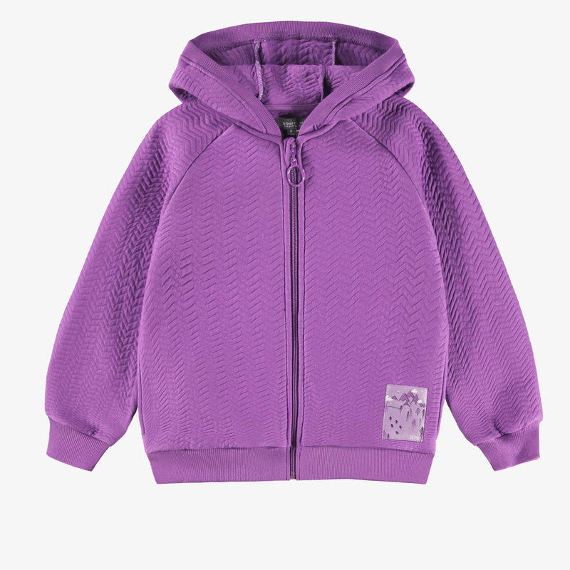 Souris Mini Veste mauve à capuchon