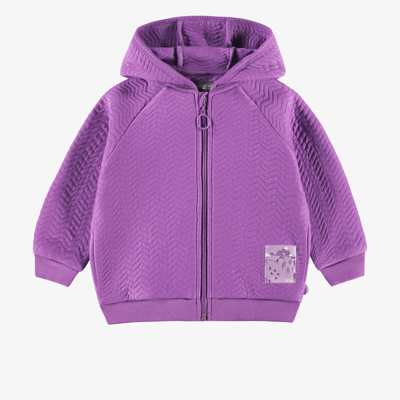 Souris Mini Veste mauve à capuchon