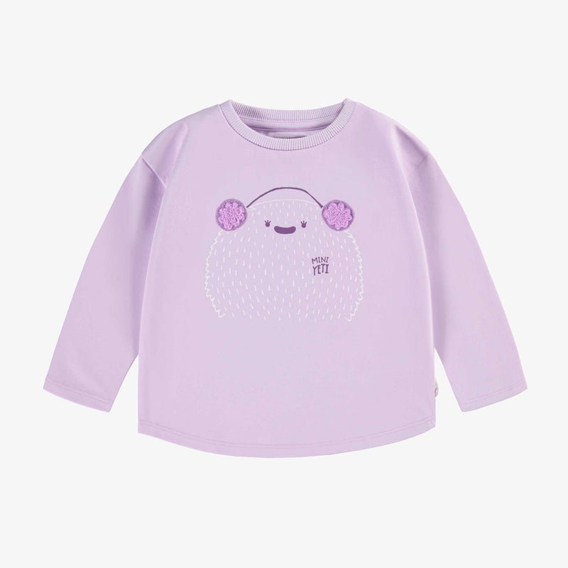 Souris Mini T-shirt mauve avec illustration