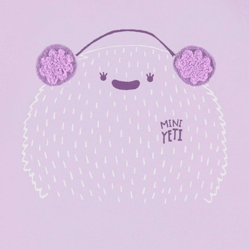 Souris Mini T-shirt mauve avec illustration