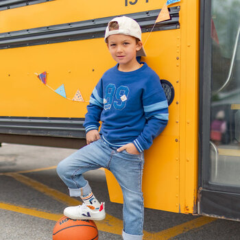 Souris Mini Jeans bleu coupe régulière