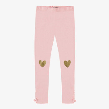 Souris Mini Legging rose avec coeurs